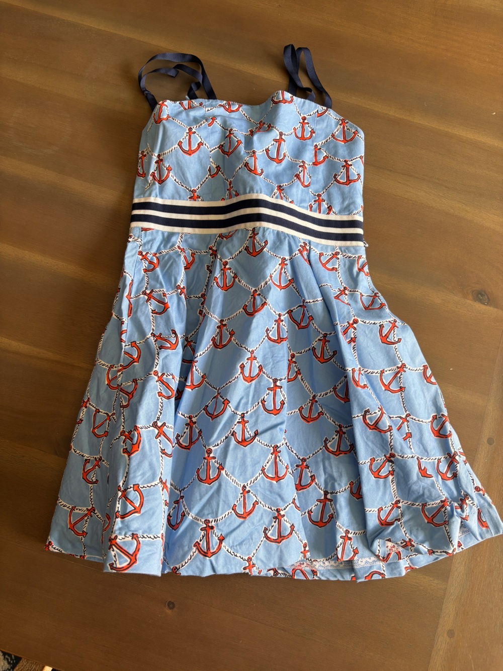 Lilly Pulitzer Light Blue Dress with Anchor Print Sz 5